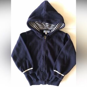 Jacadi Cotton Hooded Cardigan Sweater